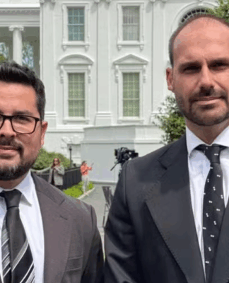 Paulo Figueiredo e Eduardo Bolsonaro