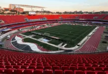 vista aérea do Estádio do MorumBIS