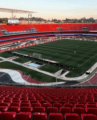 vista aérea do Estádio do MorumBIS