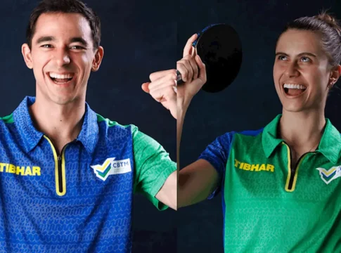 Calderano e Takahashi celebram