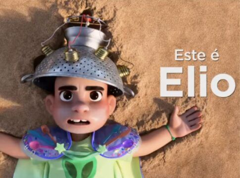 a imagem mostra um personagem de desenho da disney pixar, Elio