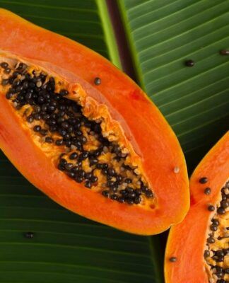 Imagem colorida de mamão