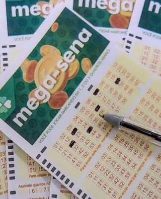 Imagem colorida de apostas da mega-sena