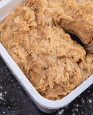 Imagem colorida de patê de frango