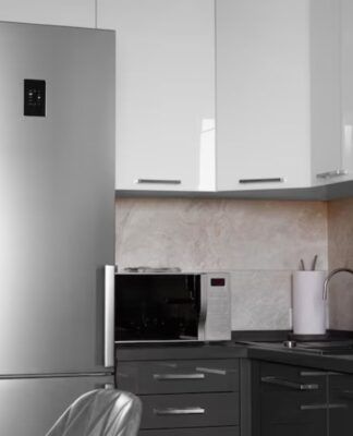 Geladeira na cozinha