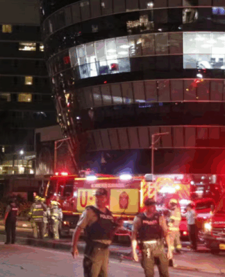 Polícia nas ruas de Guayaquill