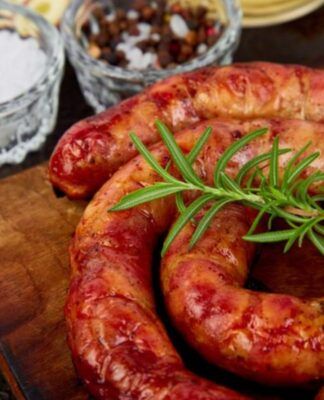 Linguiça gourmet assada