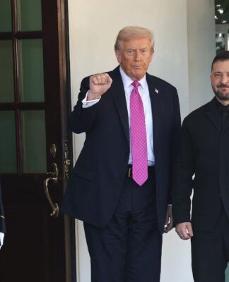 Donald Trump com Volodymyr Zelensky