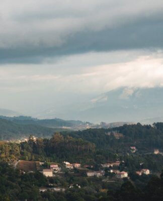 Vilarejo visto de cima