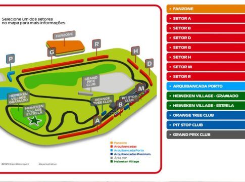 Com ingressos de R$ 465 a R$ 19.300, GP do Brasil tem apenas fanzone disponível