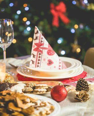 Mesa de ceia de natal