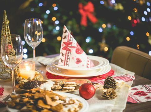 Mesa de ceia de natal