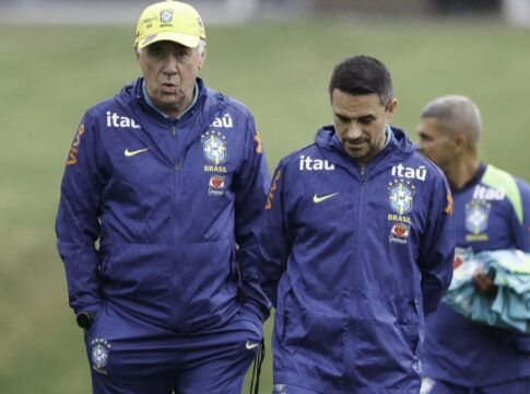 seleção brasileira em campo