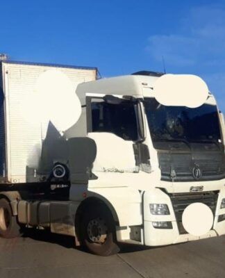 caminhao interdita Rodoanel