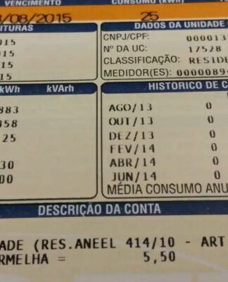 imagem de conta de energia