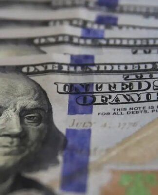 imagem de uma cédula de dólar