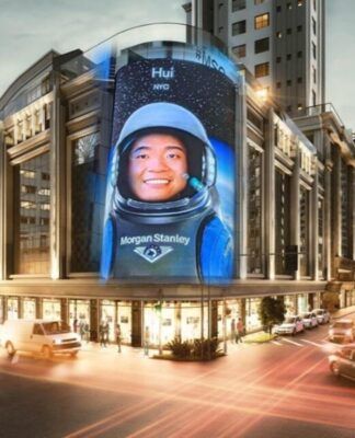 Imagem colorida de Times Square brasileira