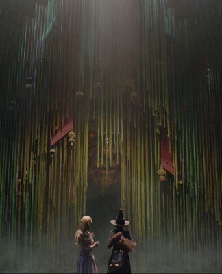 Glinda e Elphaba em cena de Wicked parte 1