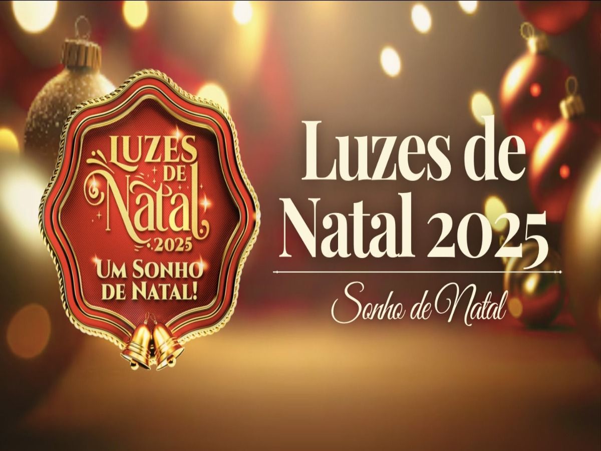 Imagem de banner de divulgação do festival Luzes de Natal, da cidade de Socorro