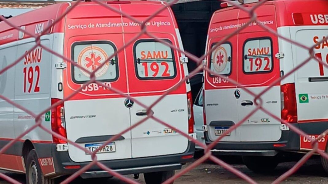 imagem de ambulâncias do SAMU