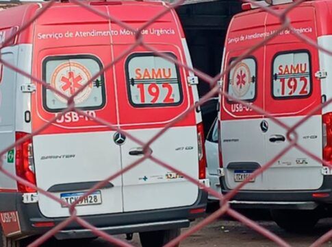 imagem de ambulâncias do SAMU