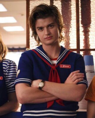 Os personagens Robin, Steve e Dustin reunidos em foto