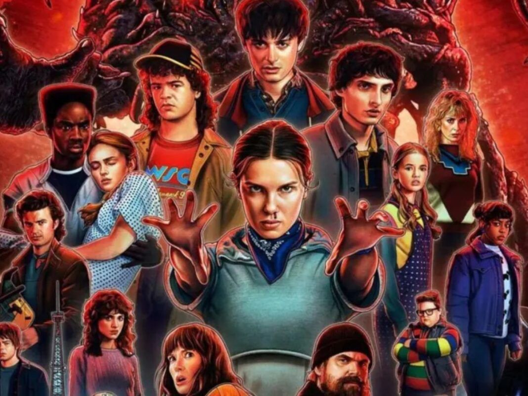 Na foto há diversos homens e mulheres, todos possuem expressão tensa.