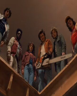 Dustin, Lucas, Steve, nancy, Jonathan, Mike, personagens de Stranger Things