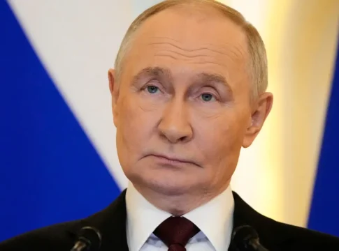 Foto de Vladimir Putin, presidente da Rússia