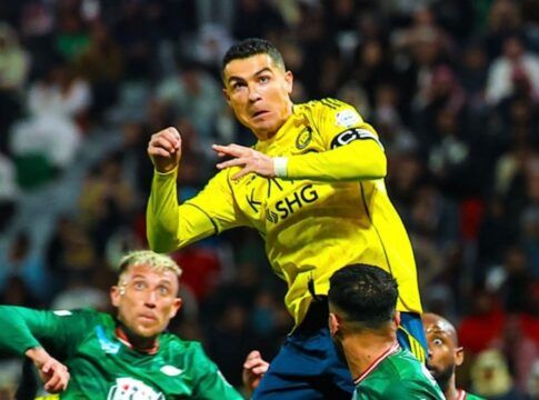 Cristiano Ronaldo marca, mas Al-Nassr empata com Al-Ettifaq no Sauditão