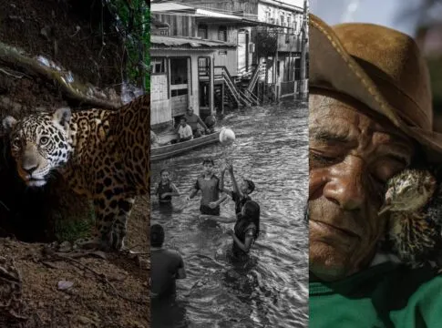 A imagem é uma mescla das três melhores fotos de 2025