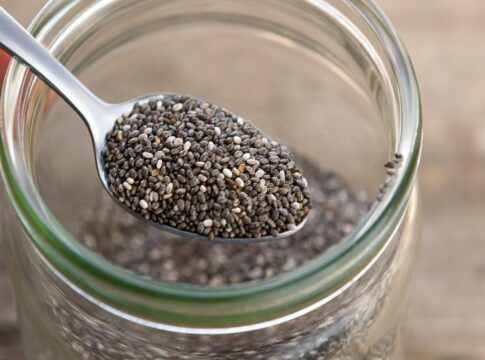 chia em uma colher