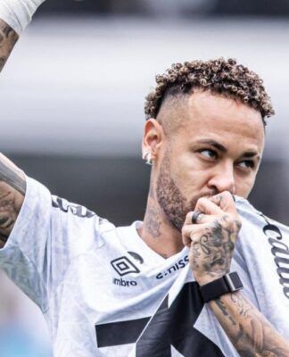Neymar renova contrato com o Santos para temporada de 2026