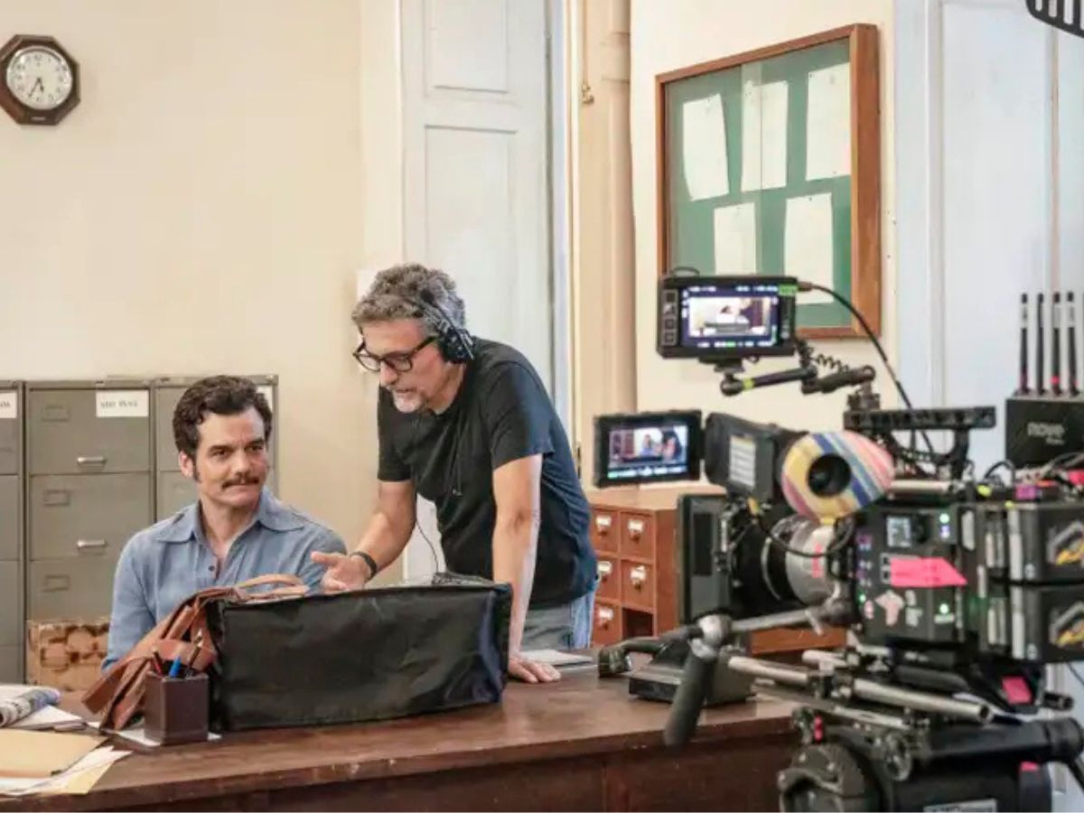 Ator Wagner Moura e diretor Kleber Mendonça Filho