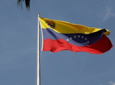 Bandeira da Venezuela em Caracas