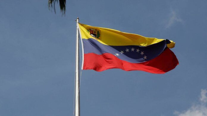Bandeira da Venezuela em Caracas