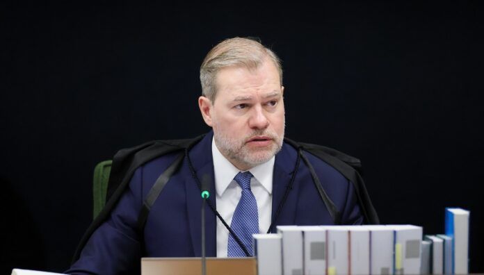 Ministro Dias Toffoli durante sessão da Segunda Turma do STF