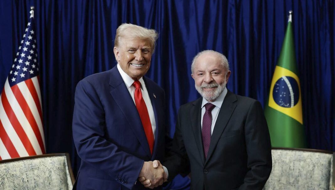 O presidente Lula durante encontro Donald Trump em Kuala Lampur, Malásia (Ricardo Stuckert/PR)