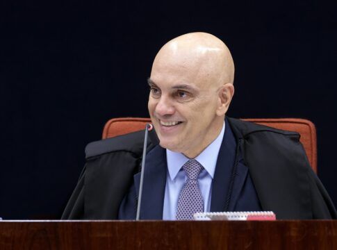 Alexandre de Moraes durante julgamento no STF