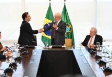 Wellington César Lima e Silva toma posse como ministro da Justiça em cerimônia no Palácio do Planalto