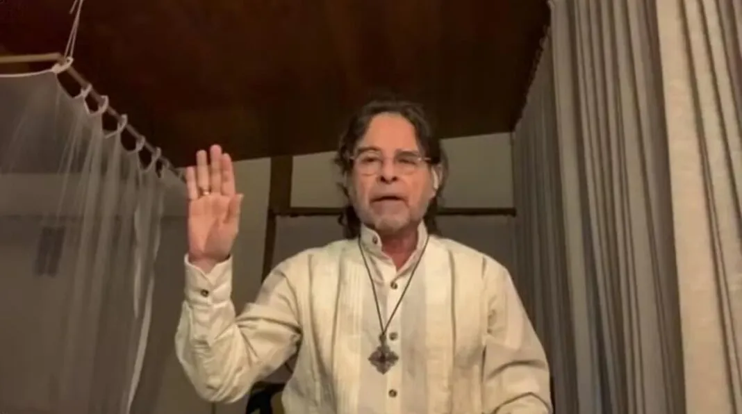 Padrinho Paulo em gravação no YouTube