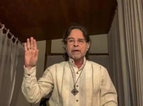 Padrinho Paulo em gravação no YouTube