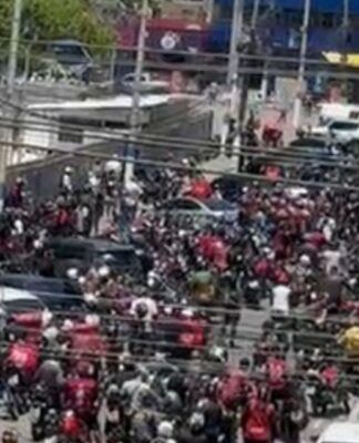 Protesto motoboys no RJ