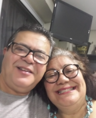 Marcos da Mata Ribeiro e a esposa, Maria Deusdete da Mata Ribeiro