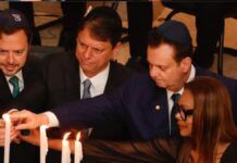 Tarcísio e Kassab participam de cerimônia em memória às vítimas do Holocausto