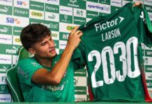 Palmeiras oficializa a compra do volante Larson