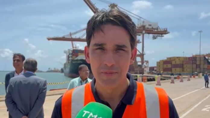 Silvio Costa Filho relata importância de obra no Porto de Suape à TMC: “É um privilégio”
