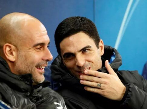 Arteta comenta relação com Guardiola em meio à disputa pela Premier League