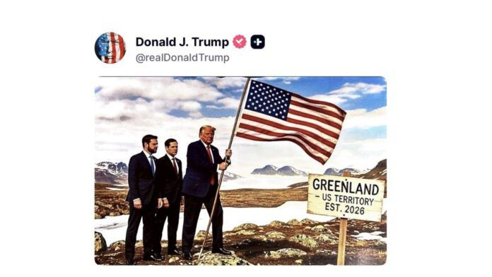 Com imagens de IA, Trump promete não recuar em relação à Groenlândia