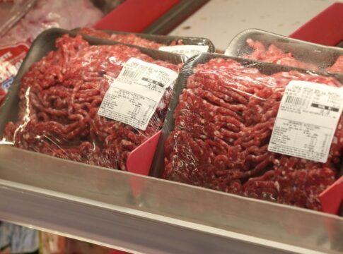 Bandejas de carne moída